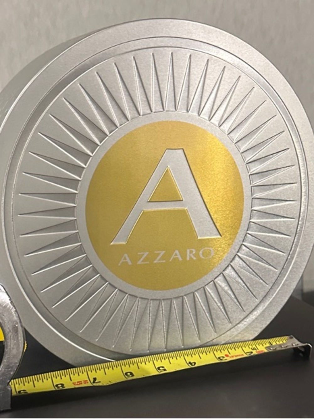Azzaro Silver & Gold Round Decorative CigarTin